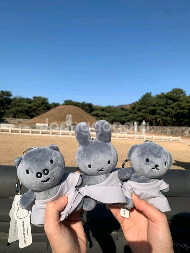 경주 한정판 석굴암 미피 키링 인형--0