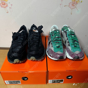 나이키 사카이 베이퍼와플 블랙 빌런 레드/ 블랙앤검