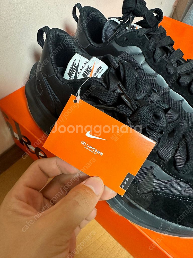 나이키 사카이 베이퍼와플 블랙 빌런 레드/ 블랙앤검--4