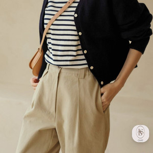 (새상품)어바웃썸 코튼 팬츠 S 베니토 보웬 여성옷