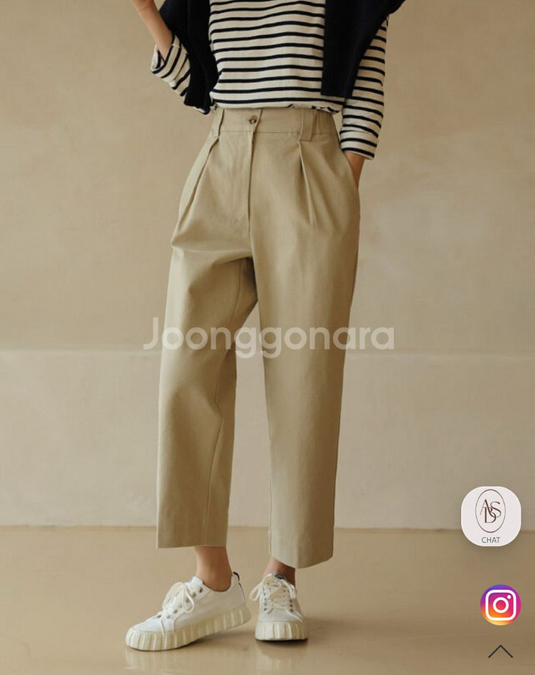 (새상품)어바웃썸 코튼 팬츠 S 베니토 보웬 여성옷--1