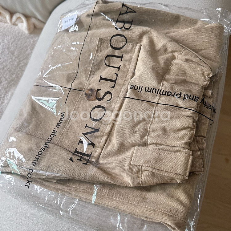 (새상품)어바웃썸 코튼 팬츠 S 베니토 보웬 여성옷--6