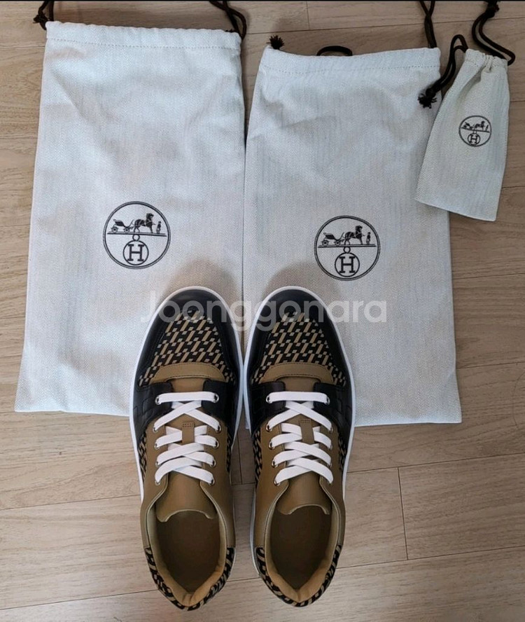 에르메스 스니커즈 프리스니커즈 고비베이지 누아 42.5--2