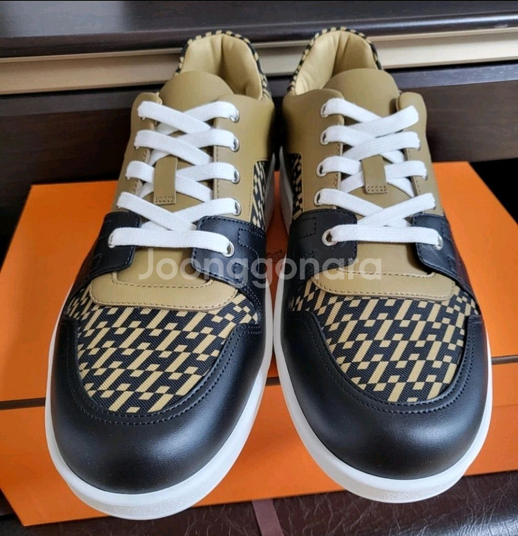 에르메스 스니커즈 프리스니커즈 고비베이지 누아 42.5--3