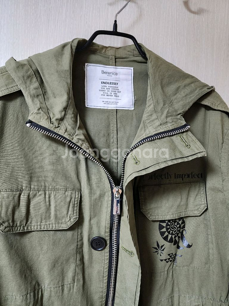 베르니스 야상 후드자켓 봄야상 스몰 (21년)--3