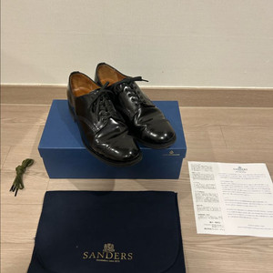 [uk7] 샌더스 밀리터리 캡토 더비 민트급