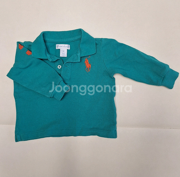 폴로 랄프로렌 6-12M 2벌 일괄 택포--1
