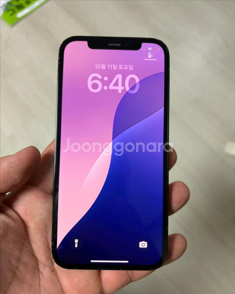 아이폰12pro 256G 파손--0