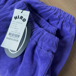 히로 아치로고 테리 조거 퍼플 150