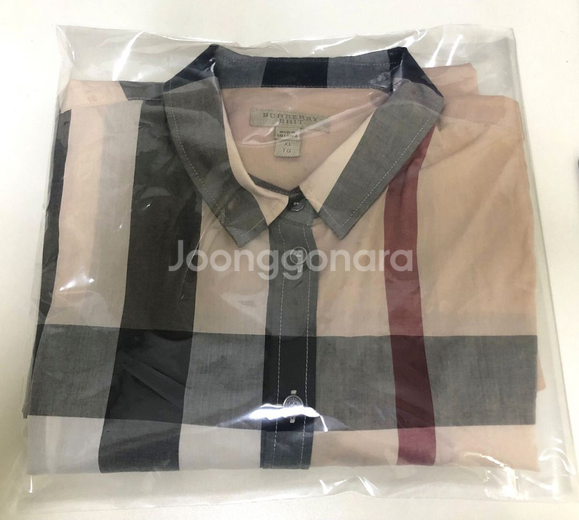 버버리 브릿 베이지 노바체크 여성 긴팔셔츠 XL--8