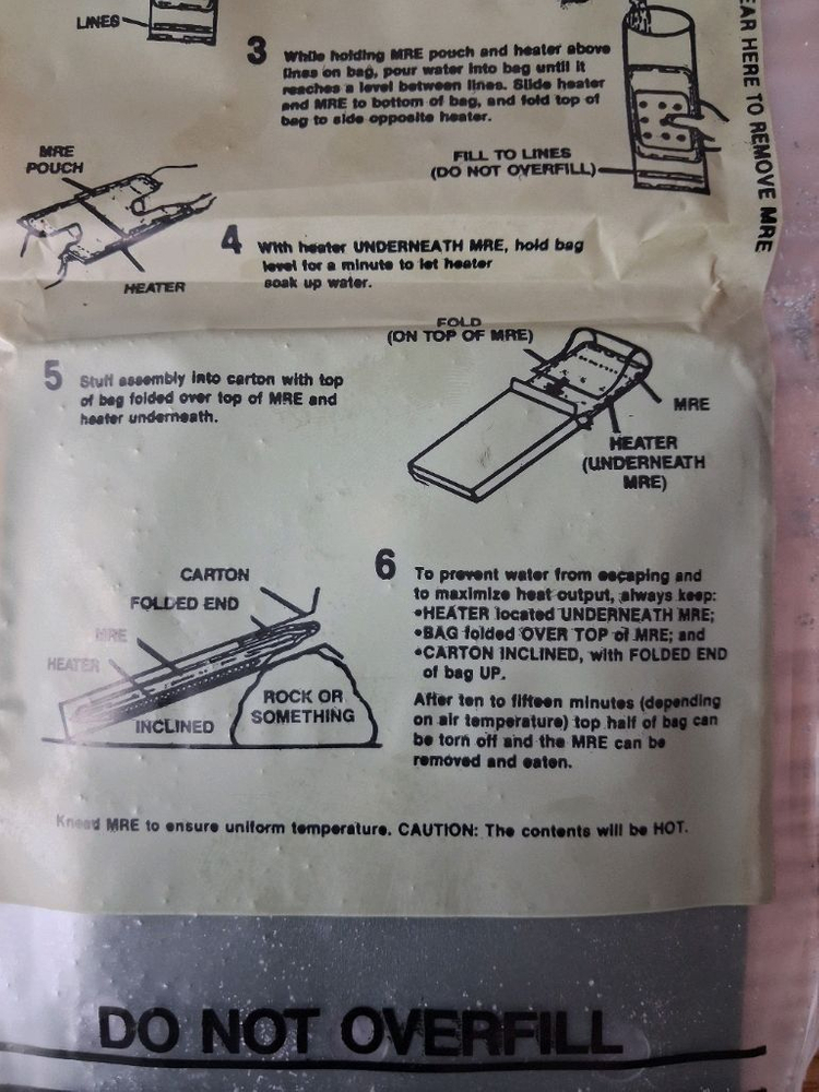 미군 MRE 발열팩 소품용 이미지