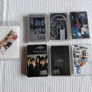 신화 sm 카세트 테이프 6개. 미개봉 손수건
