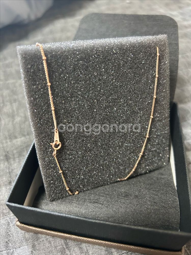 14k 핑크골드 목걸이 체인(5푼 커브링크체인)--3