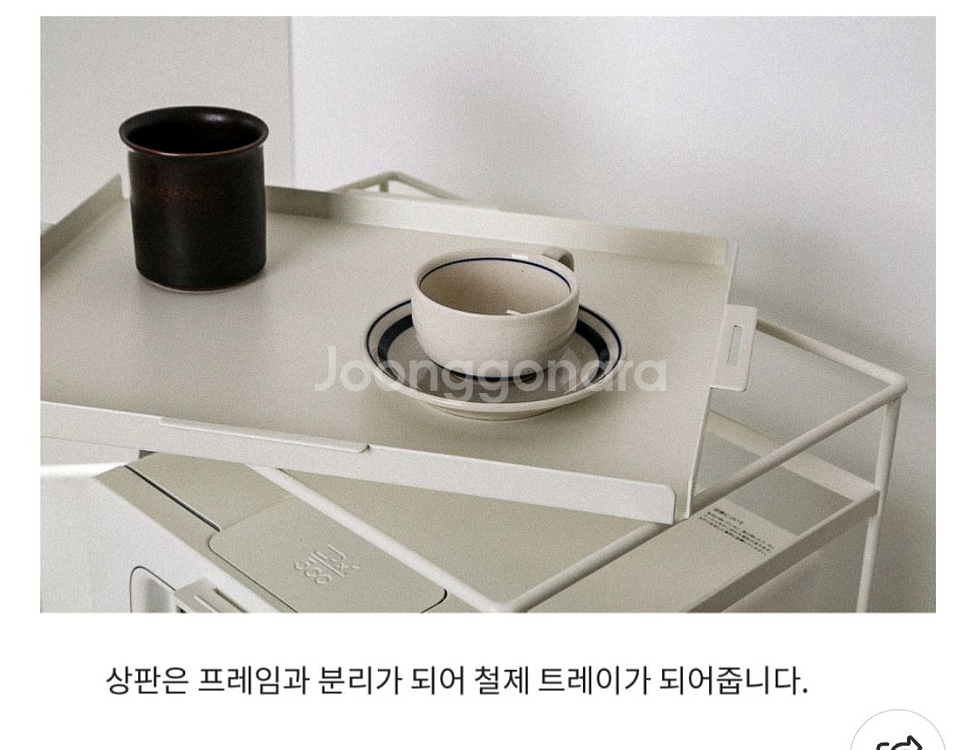 롬버스토스터랙 주방정리 철제트레이 발뮤다겸용--2