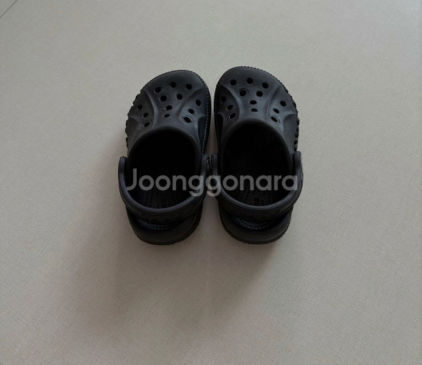 거의새상품) 유아 크록스 c6 블랙 (아기 크록스/유아--1