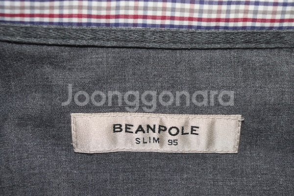 (95)빈폴/네이비버건디 잔체크셔츠--4