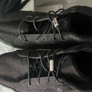 폴로 랄프로렌 블랙 캔버스 하이탑 스니커즈 240- 사