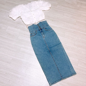 새상품 > 블라우스 스커트 셋업 S/55 사이즈