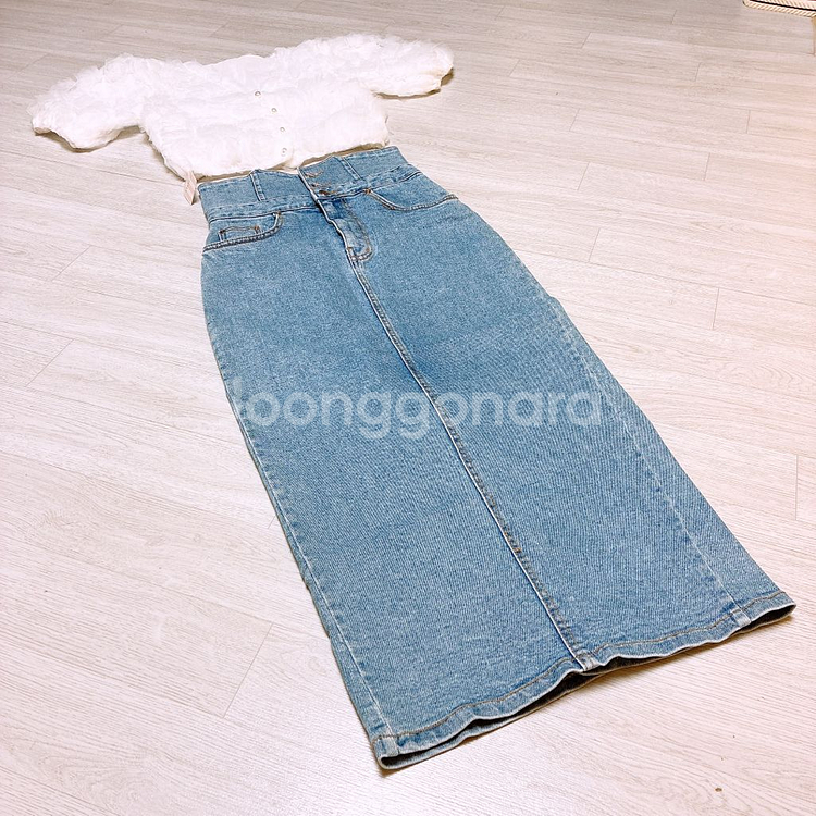 새상품 > 블라우스 스커트 셋업 S/55 사이즈--2