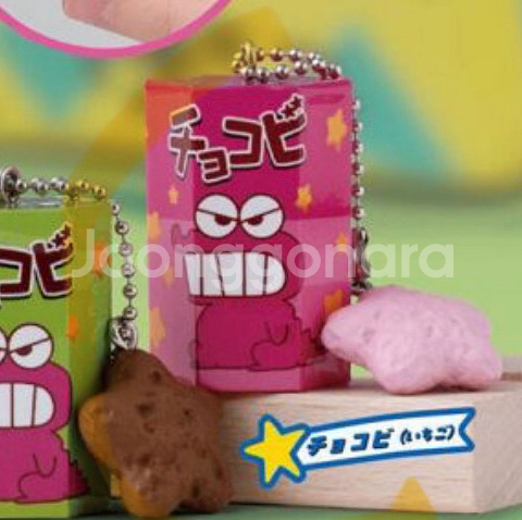 짱구 딸기 초코비 키링 가챠--0