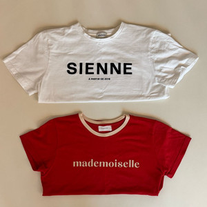 시엔느 티셔츠 2개 - 마드모아젤, 로고티