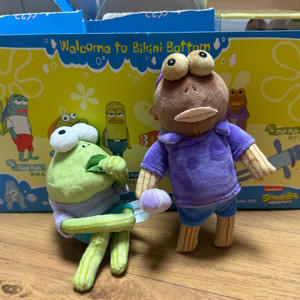 팝마트 스폰지밥 비키니 시티의 엉뚱한 친구들 인형 키링