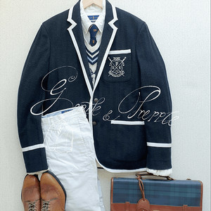 폴로 랄프로렌 파이핑 로잉 블레이저 자켓