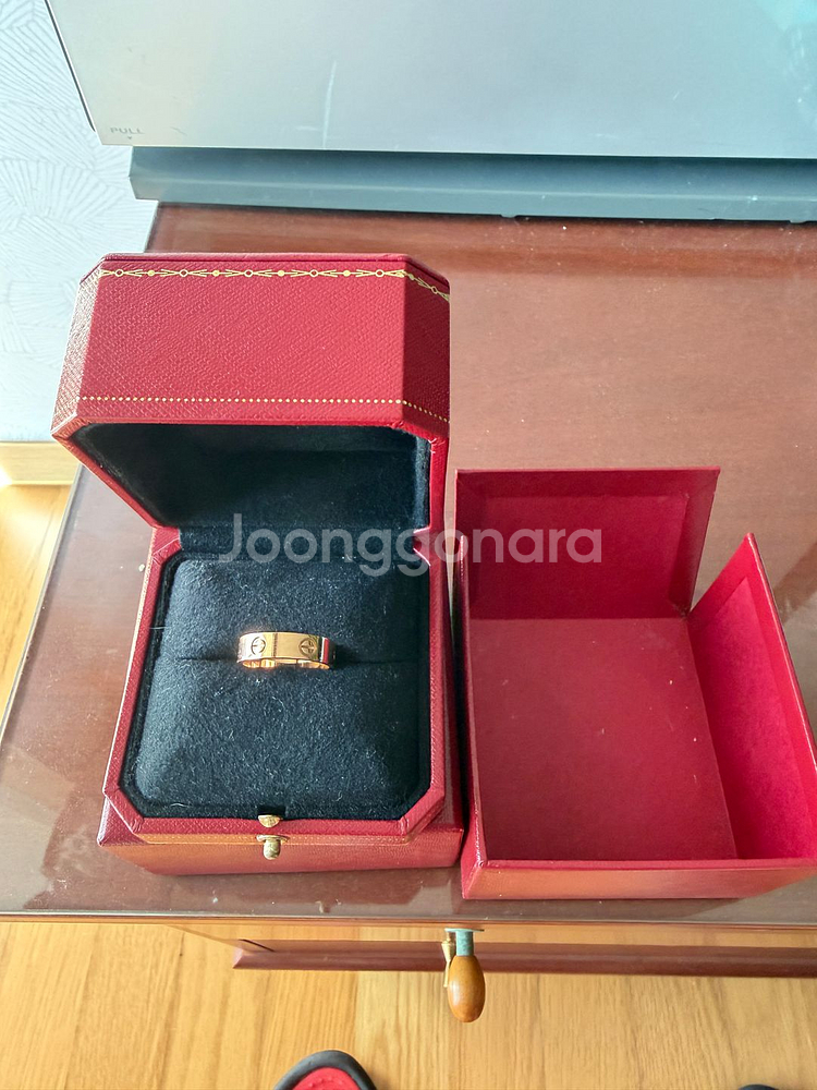 Cartier 러브 링 핑크골드 60호--0