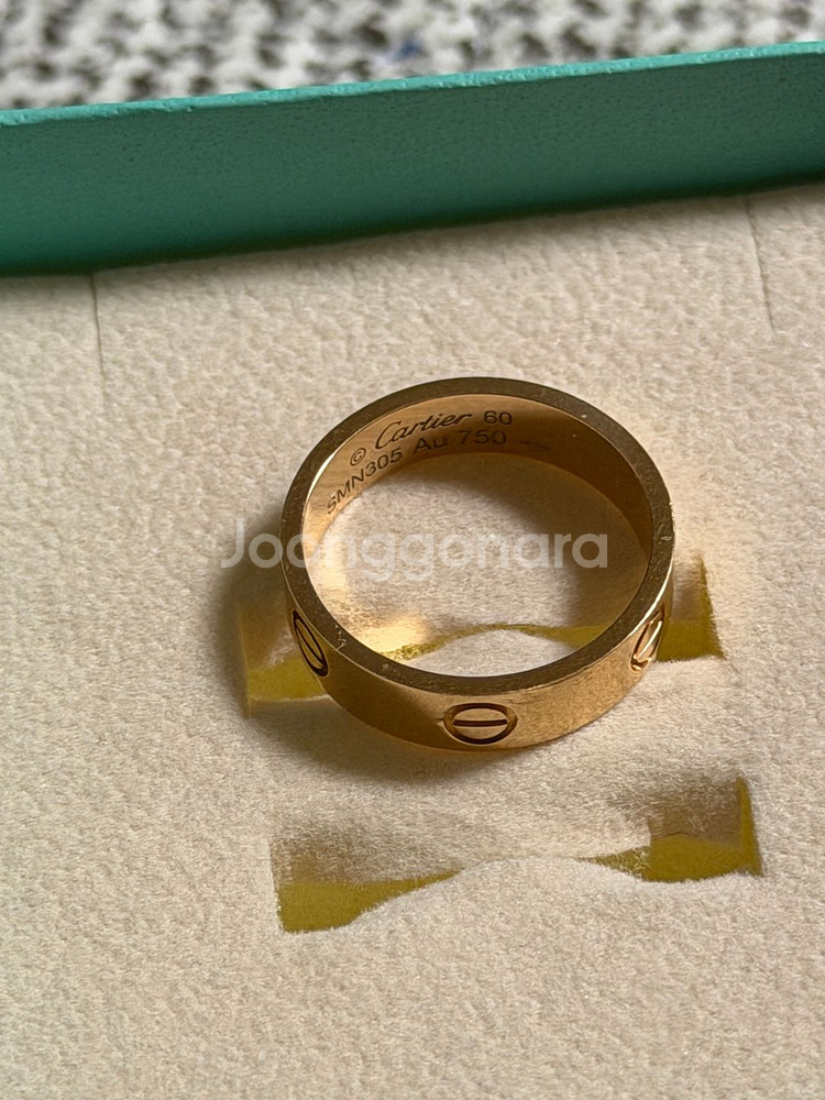 Cartier 러브 링 핑크골드 60호--1
