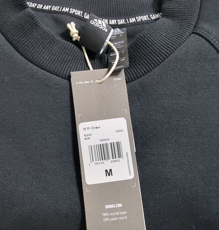아디다스 퓨쳐 아이콘 크루 긴팔티 맨투맨 M 택채 새옷--8