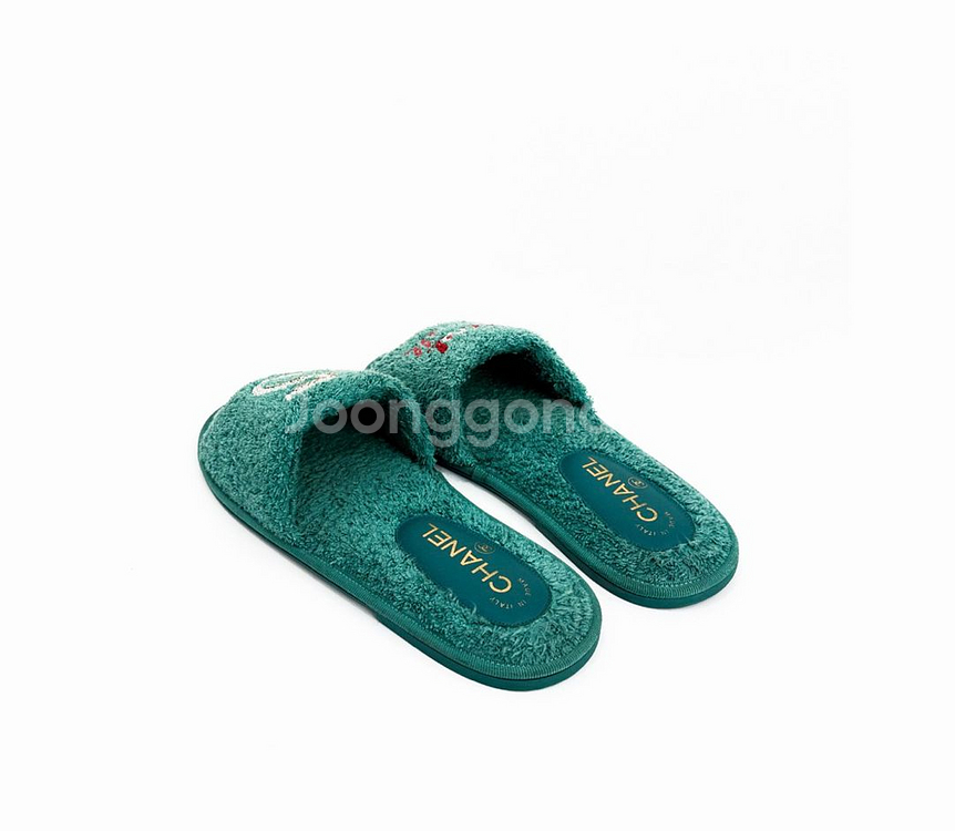 [M] 샤넬 x 퍼렐 한정판 마린 테리 슬라이드 슬리퍼--3