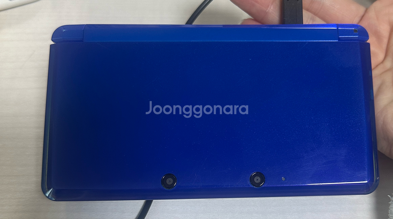 닌텐도 3DS 블루 풀세트 칩두개 포함--0