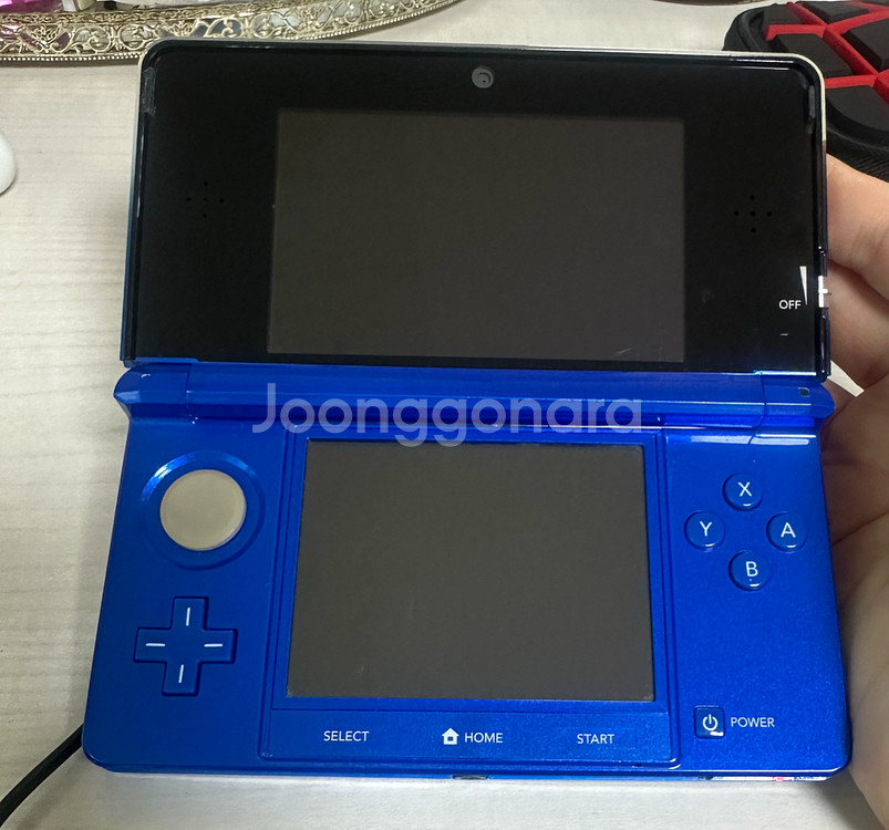 닌텐도 3DS 블루 풀세트 칩두개 포함--3