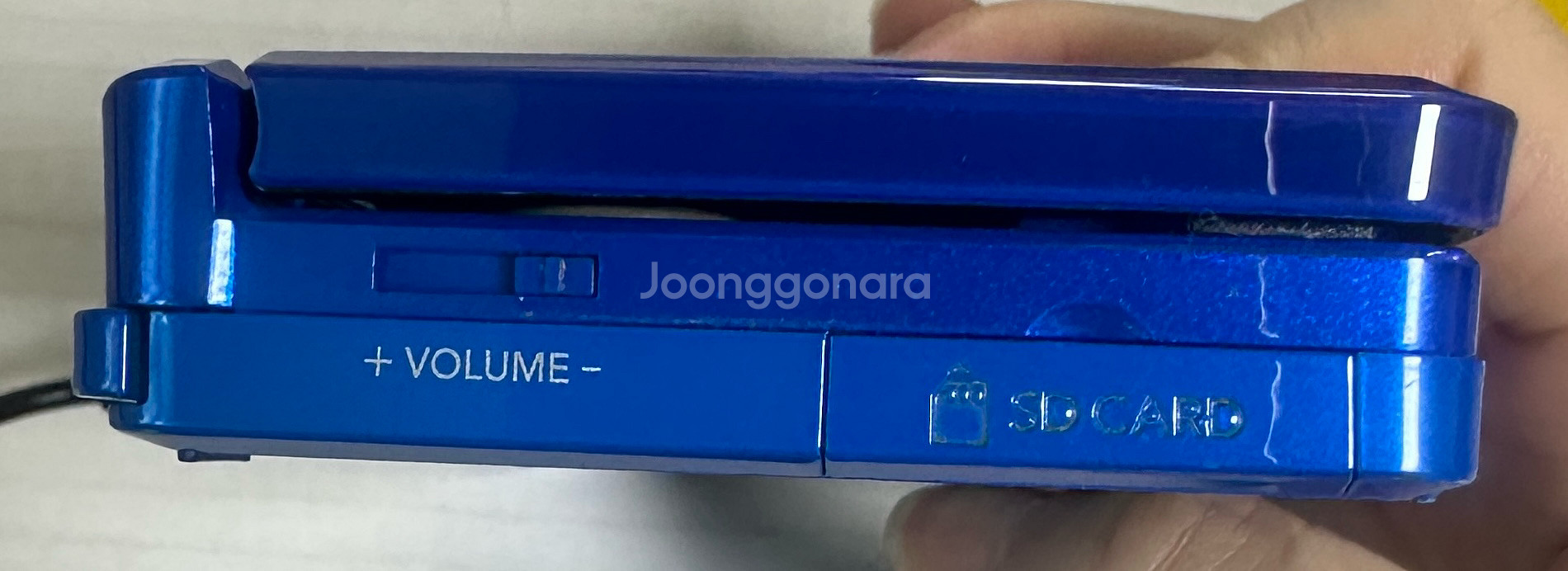 닌텐도 3DS 블루 풀세트 칩두개 포함--5