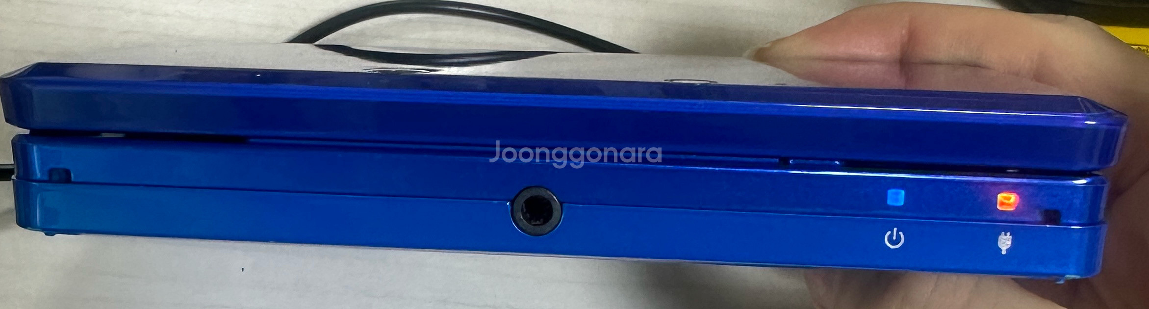 닌텐도 3DS 블루 풀세트 칩두개 포함--6