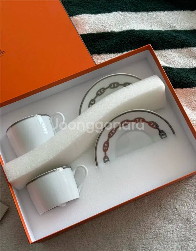 에르메스 샹달 찻잔세트--0