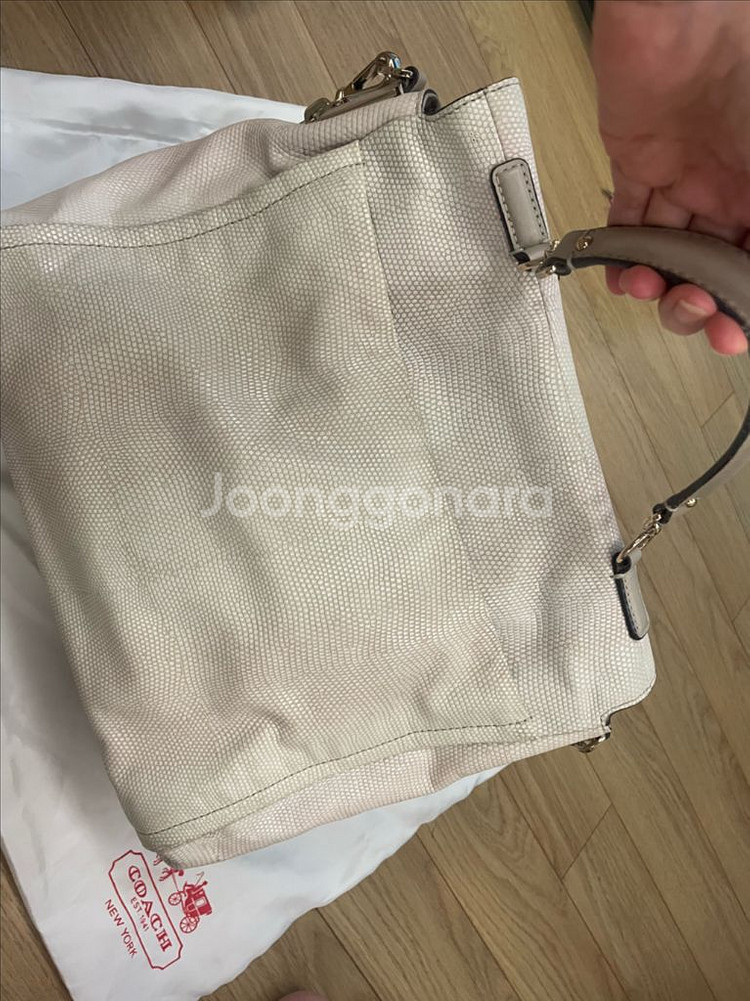 코치 정품 탑 핸들 투웨이 사첼백 숄더백--6