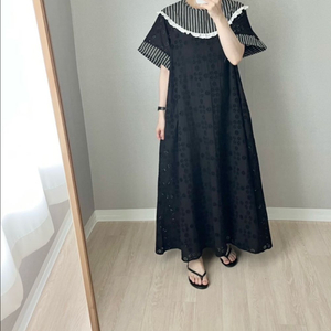 펀칭 레이스 원피스 새상품 원가이하