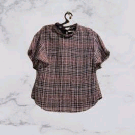 SJ SJ 가을 체크 블라우스--0