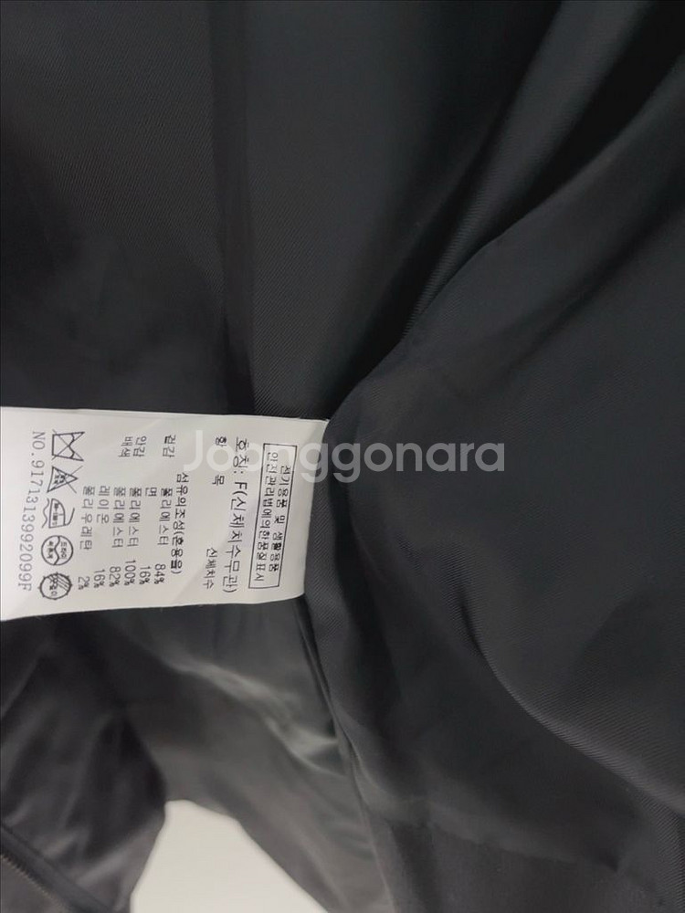 스튜디오 톰보이 블랙 코티드 후드 점퍼--6