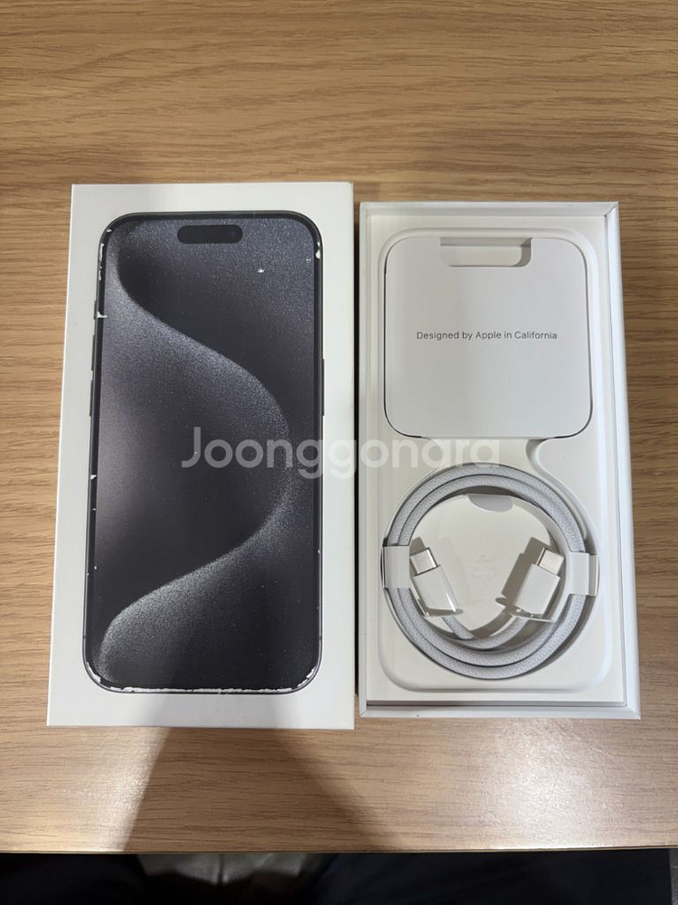 아이폰15 프로 블랙티타늄--1