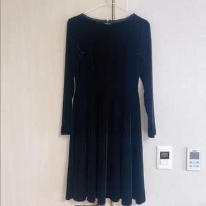 벨벳 원피스 드레스 가을 겨울 블랙
