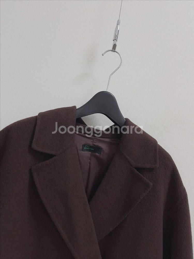 베네통 핸드메이드 코트--1
