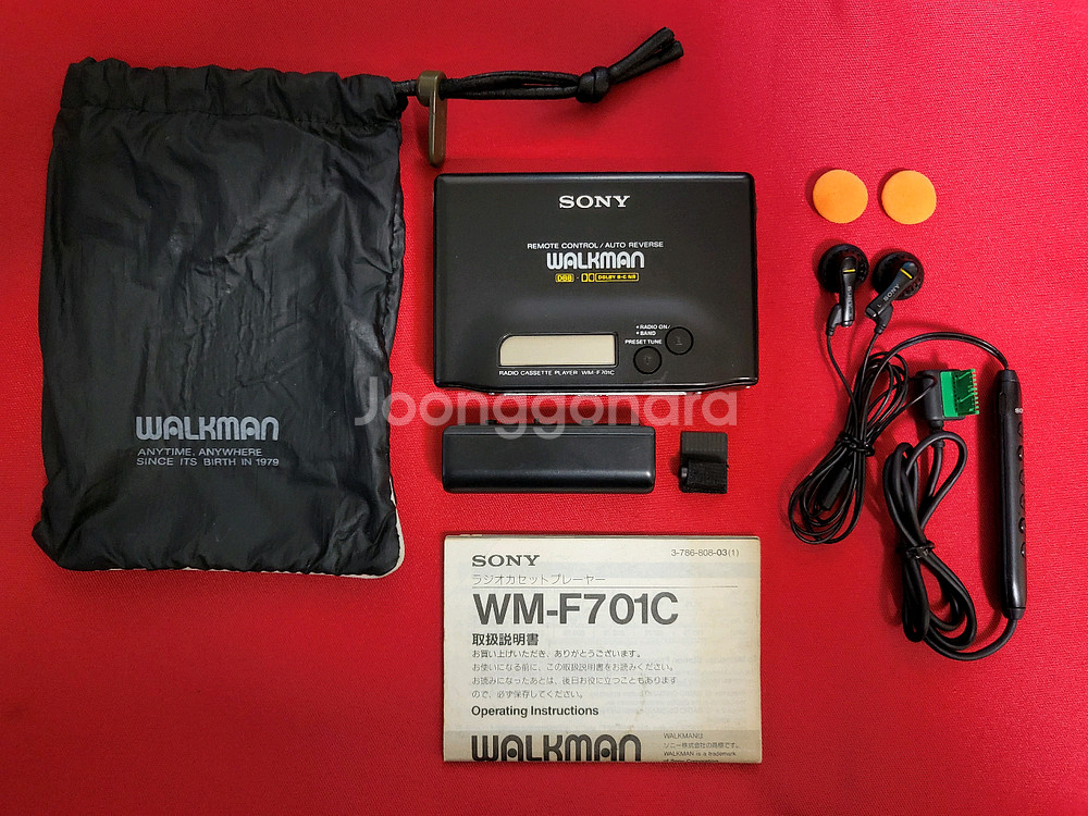 소니워크맨 WM-F701C 깨끗한 풀세트 정상작동품--0