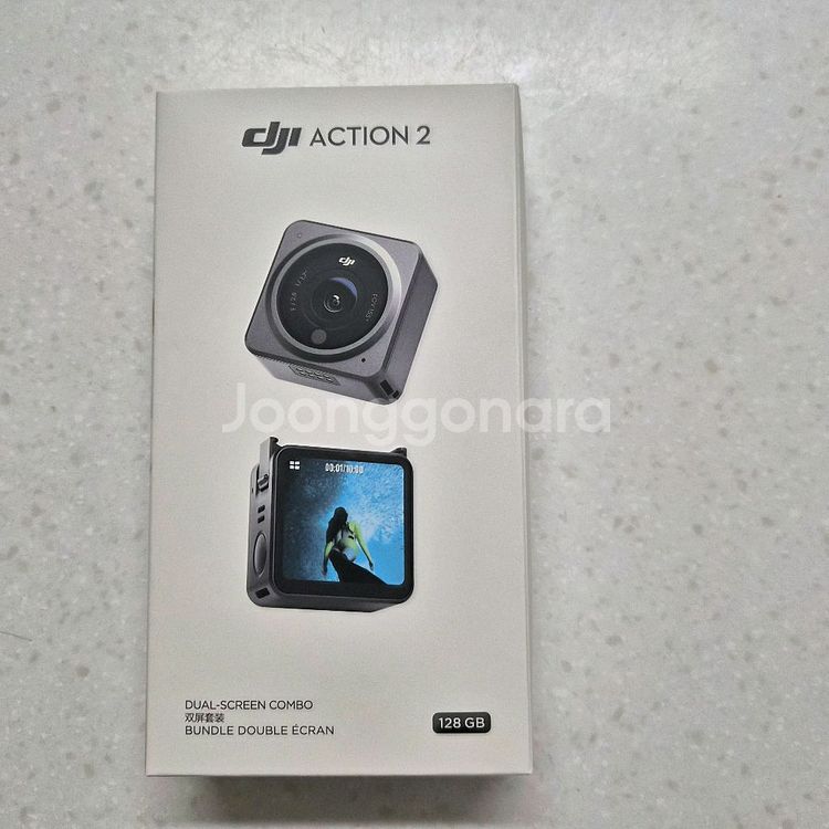 DJI 액션2 미니 액션캠 듀얼스크린 128기가--3