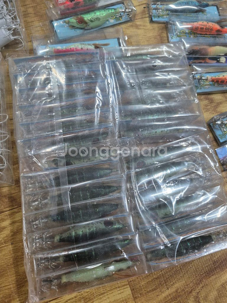 쭈꾸미 한치 갑오징어 문어낚시 미사용 에기등 채비 버서--5