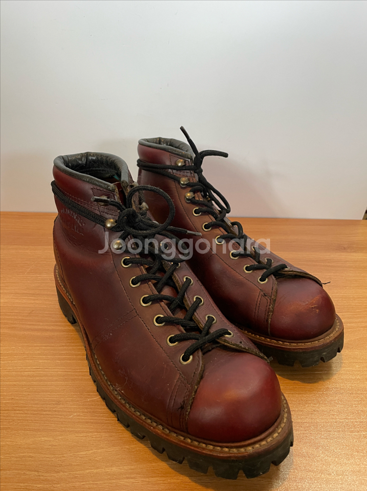 치페와 오리지널 버건디 부츠--2