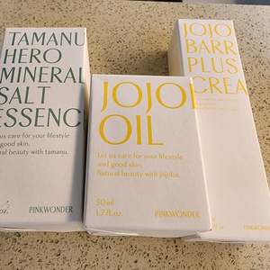 핑크원더 솔트에센스, 호호바오일, 베리어크림