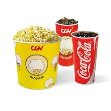 CGV 팝콘 라지 + 음료(M)2잔 교환권