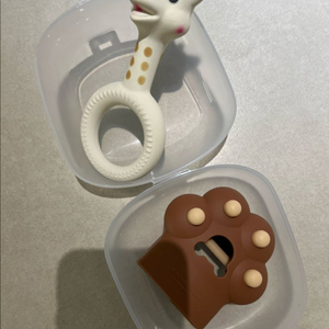 심통 글러브 곰발바닥 치발기 & 소피라지라프 기린치발기